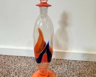 Murano Art Glass Decanter with Stopper