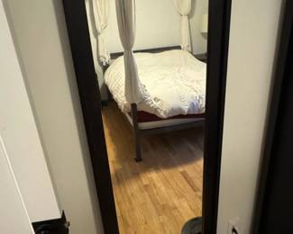 Full Length Standing Mirror with Black Frame