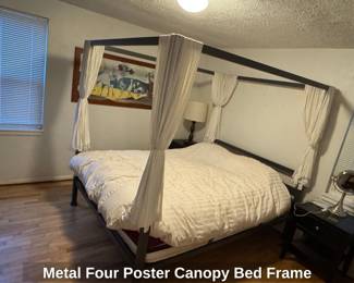 Metal Four Poster Canopy Bed Frame