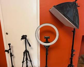 Aureday Ring Light and Softbox Lighting Kit with Tripods