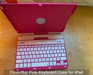 CoverBot Pink Keyboard Case for iPad