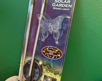 Moonrays Solar Garden Stake Light  Butterfly Design