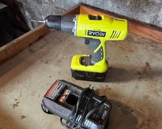 Ryobi P V ONE Cordless Drill or Driver with Charger and Battery