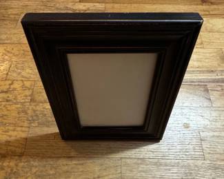 Distressed Dark Wood Picture Frame with Ripple Molding