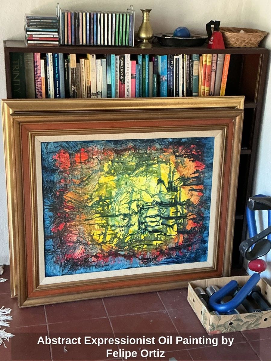 Abstract Expressionist Oil Painting by Felipe Ortiz