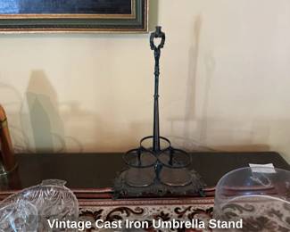 Vintage Cast Iron Umbrella Stand