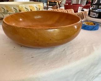 Large HandTurned Wooden Bowl