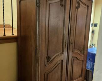 Antique Louis XV Style Walnut Armoire