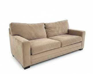 Plush Sofa with Throws