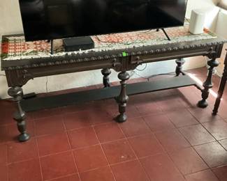 Barley Twist Leg Console Table