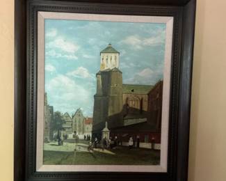 European Cityscape Painting by George Jan Dispo