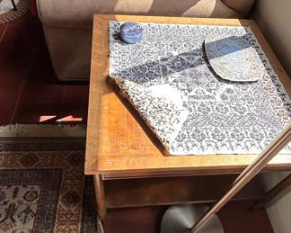 Mid-Century Modern Oak Side Table