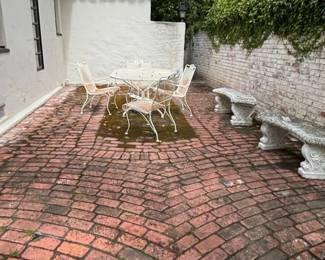 Ornate Concrete Garden Benches