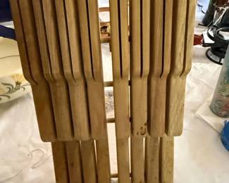 Antique Solid Wood Wall Knife Holder