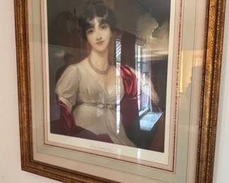 Portrait of Lady Carrington Print