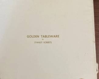 Stanley Roberts Golden Tableware K Gold Plated Flatware Set