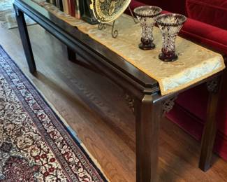 Chinese Rosewood Altar Table with Carved Accents