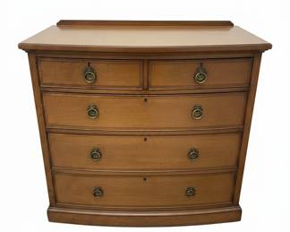 Georgian Mahogany Bow Front Chest of Drawers