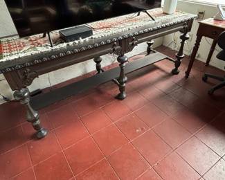 Antique Carved Mahogany Sofa or Hall Table