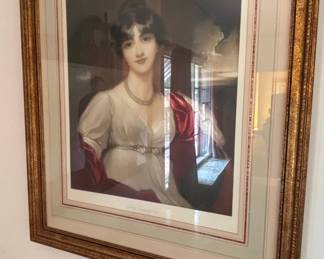Portrait of Lady Carrington Print