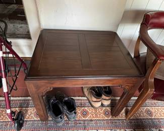 Chinese Elm Square Side Table