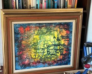 Abstract Expressionist Oil Painting by Felipe Ortiz