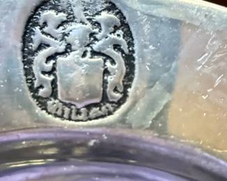 Pewter Goblet with Family Crest