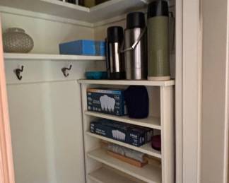 Assorted Thermoses and Storage Containers