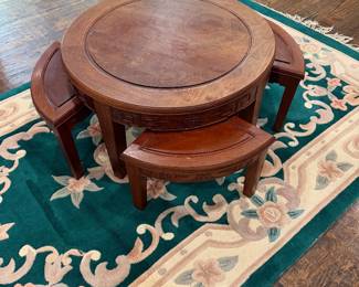 Chinese rosewood nesting table