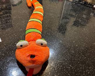 18’ long plush snake