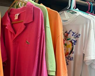Golf shirts and tshirts