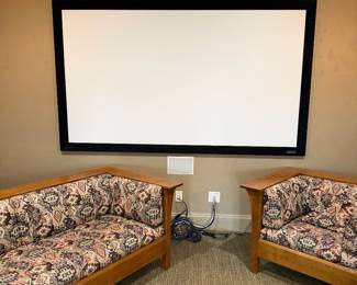 Large projector TV screen