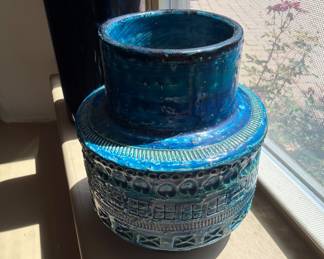 Bitossi Italian blue green pot