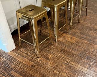 Gold finish bar stools 25”