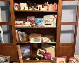 Wardrobe with craft supplies