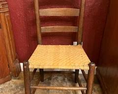 One of many ladderback chairs