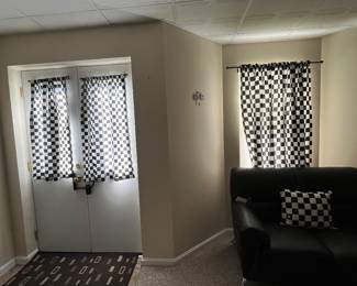 Black & White Checkered Curtains