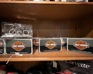 Harley Davidson Die Cast Motorcycle Collectibles, 