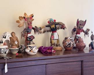 Kachina Dolls, Handmade Indian Pottery