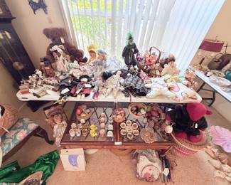 Antique Doll colletion, Early African American handmade dolls,  Beanie Babies