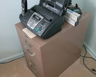 Copier fax and file cabinet 