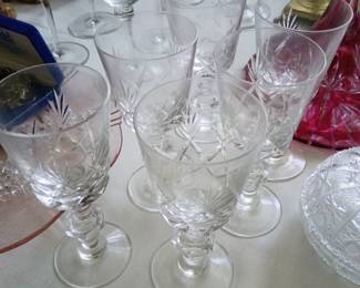 Crystal stemware 