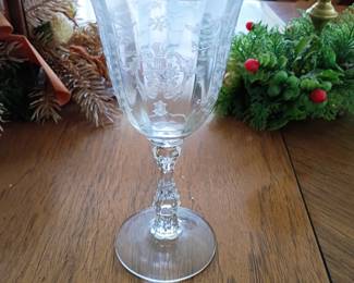 Fostoria glassware : large  goblet