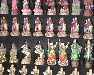 English Sir Arthur Chess set, nice detail 