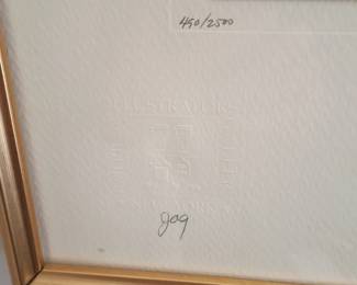 Numbered and embossed