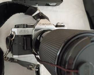 Canon AE1   SLR  telescope lens