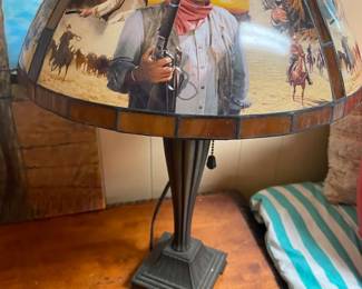 Wildflower Lane Estate Sale in Bay City stained glass lamp