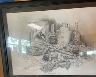 Wildflower Lane Estate Sale in Bay City Framed and hand painted