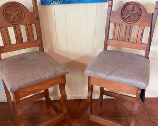 Wildflower Lane Estate Sale in Bay City bar stools texas made