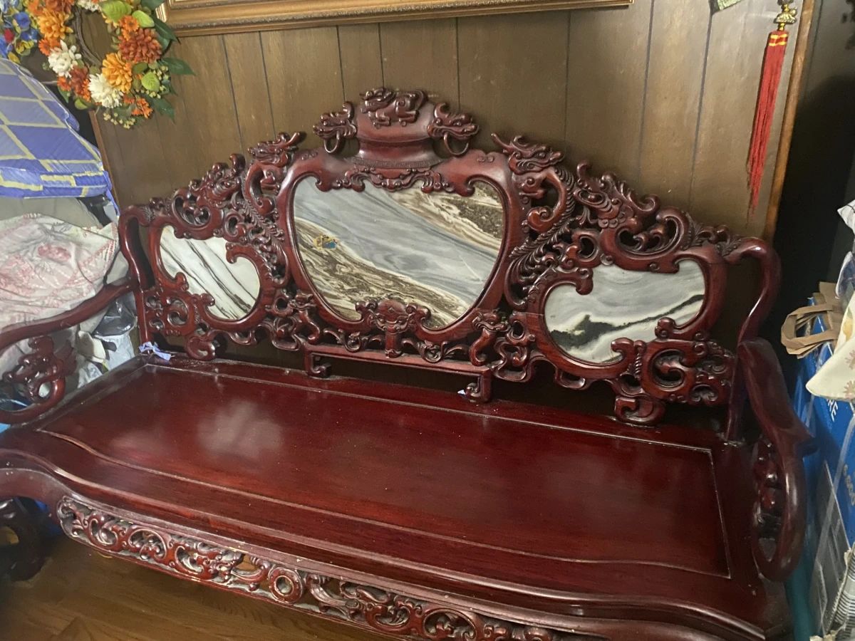 Beautiful antique Chinese 7 piece furniture  set. 